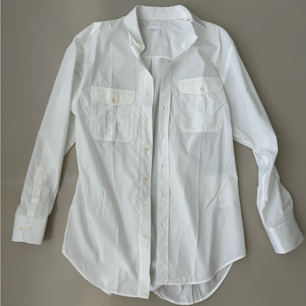 NWT Wardrobe NYC White Shirt Dress Mini Size Small - Picture 4 of 6